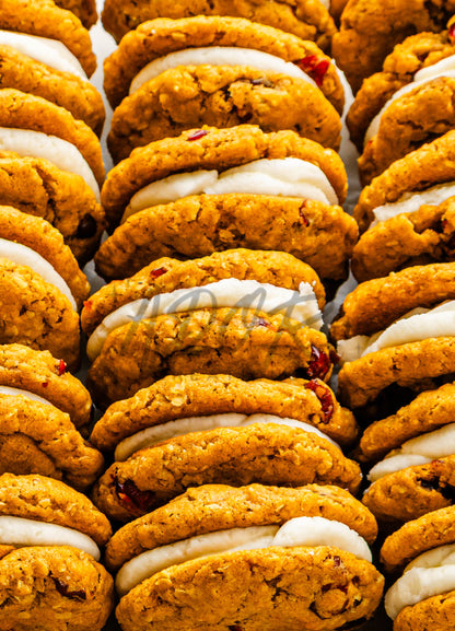 Pumpkin Oatmeal Cranberry Sandwich Cookies - Set 1 of 3