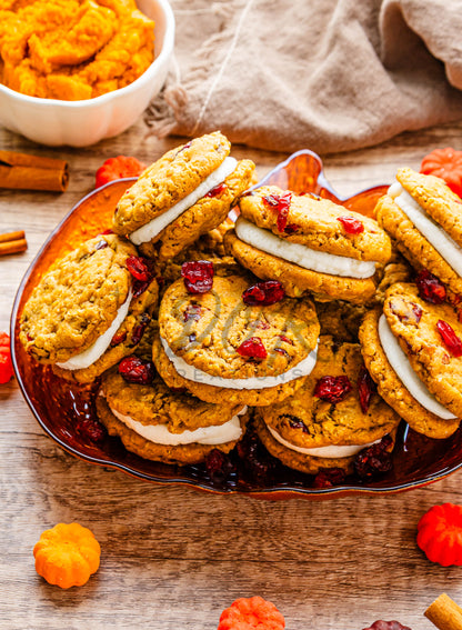 Pumpkin Oatmeal Cranberry Sandwich Cookies - Set 2 of 3