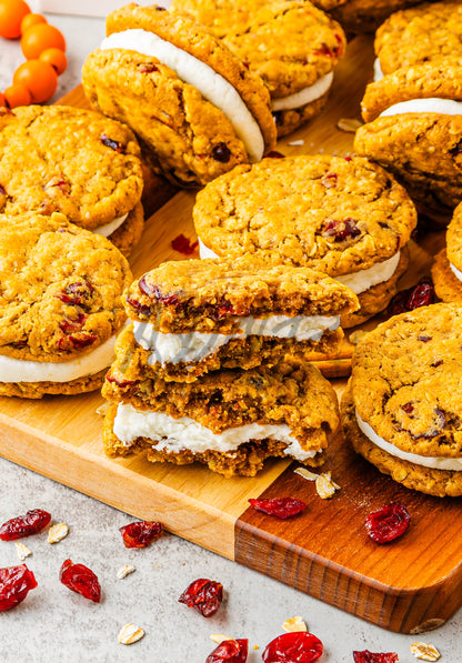 Pumpkin Oatmeal Cranberry Sandwich Cookies - Set 3 of 3