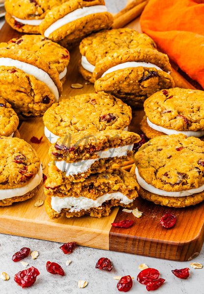 Pumpkin Oatmeal Cranberry Sandwich Cookies - Set 3 of 3