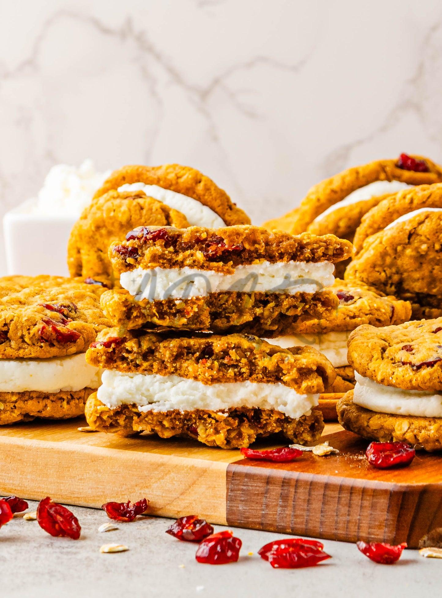 Pumpkin Oatmeal Cranberry Sandwich Cookies - Set 3 of 3