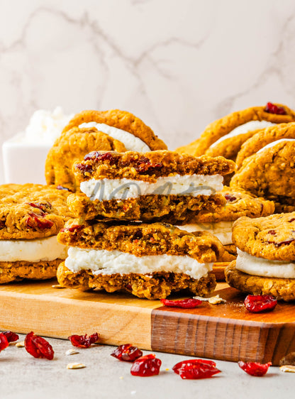Pumpkin Oatmeal Cranberry Sandwich Cookies - Set 3 of 3