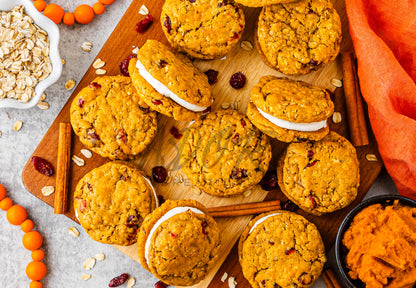 Pumpkin Oatmeal Cranberry Sandwich Cookies - Set 3 of 3