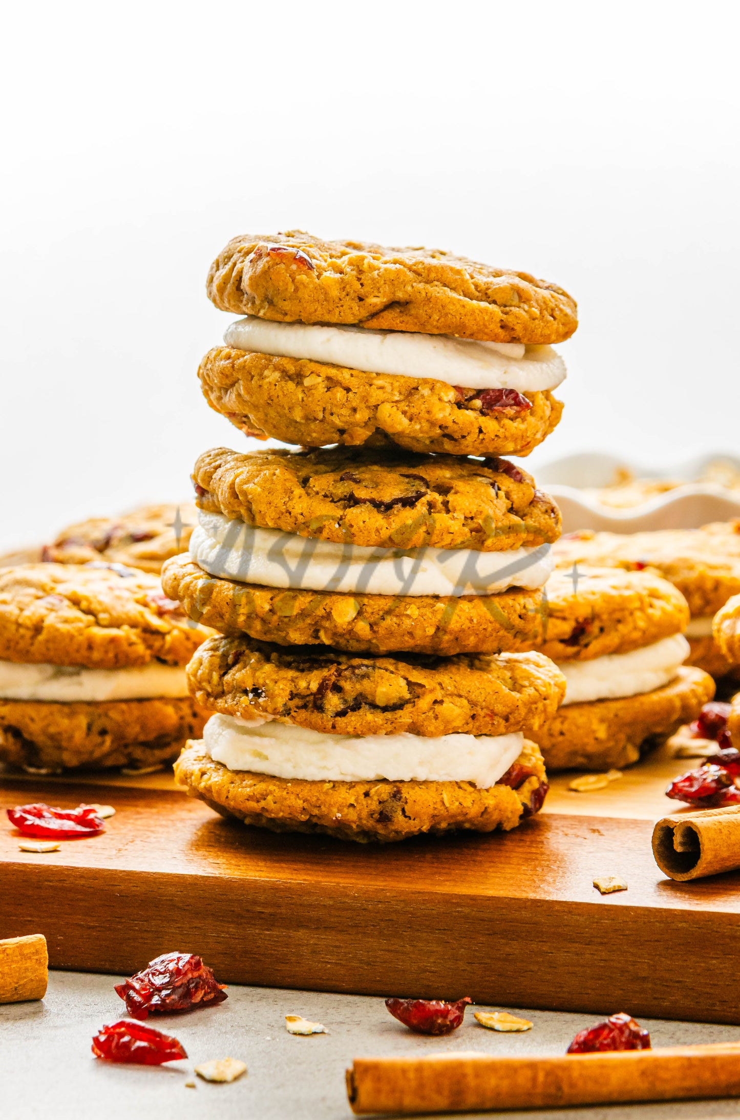 Pumpkin Oatmeal Cranberry Sandwich Cookies - Set 3 of 3