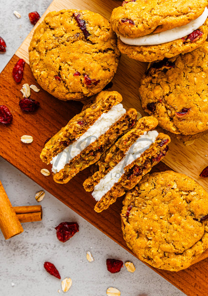 Pumpkin Oatmeal Cranberry Sandwich Cookies - Set 3 of 3
