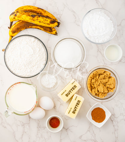 Gooey Banana Cinnamon Roll Cake - EXCLUSIVE