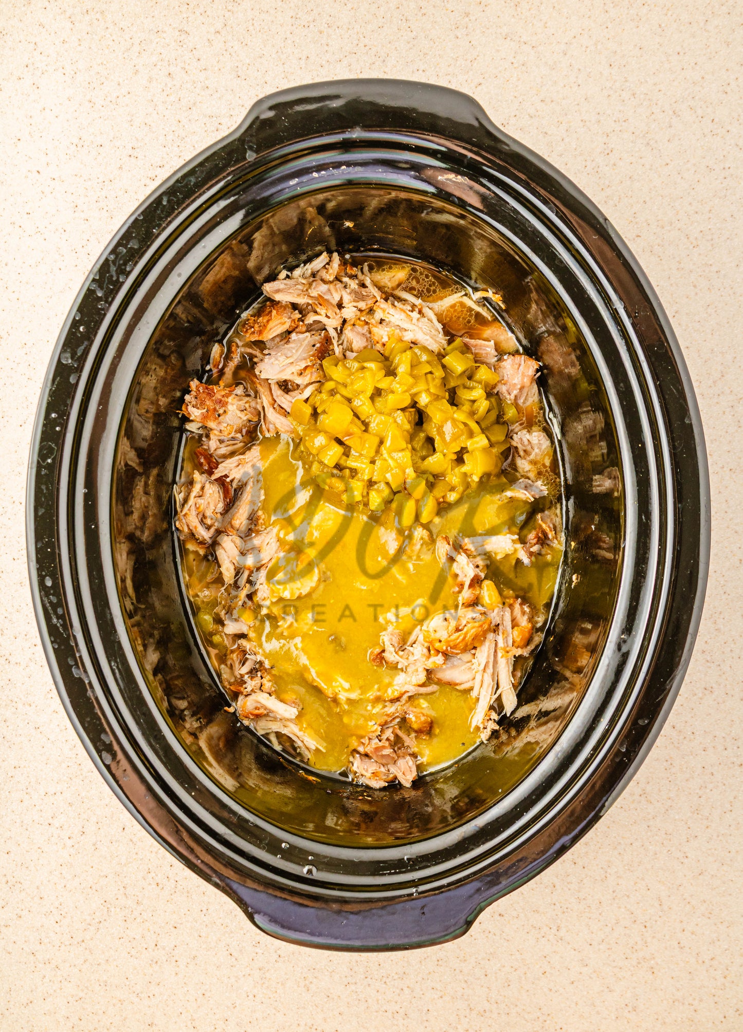 Easy Crockpot Green Chile Shredded Pork - EXCLUSIVE