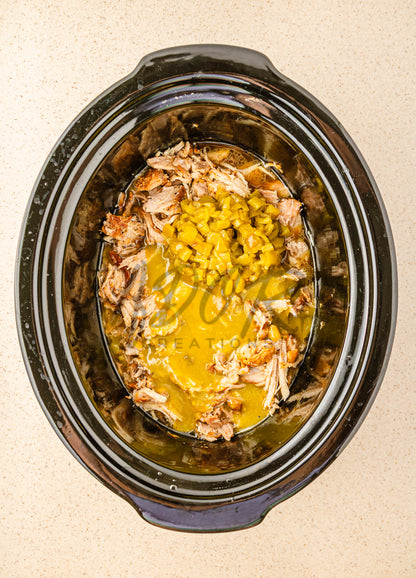 Easy Crockpot Green Chile Shredded Pork - EXCLUSIVE