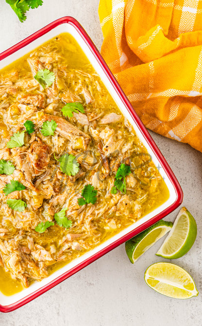 Easy Crockpot Green Chile Shredded Pork - EXCLUSIVE