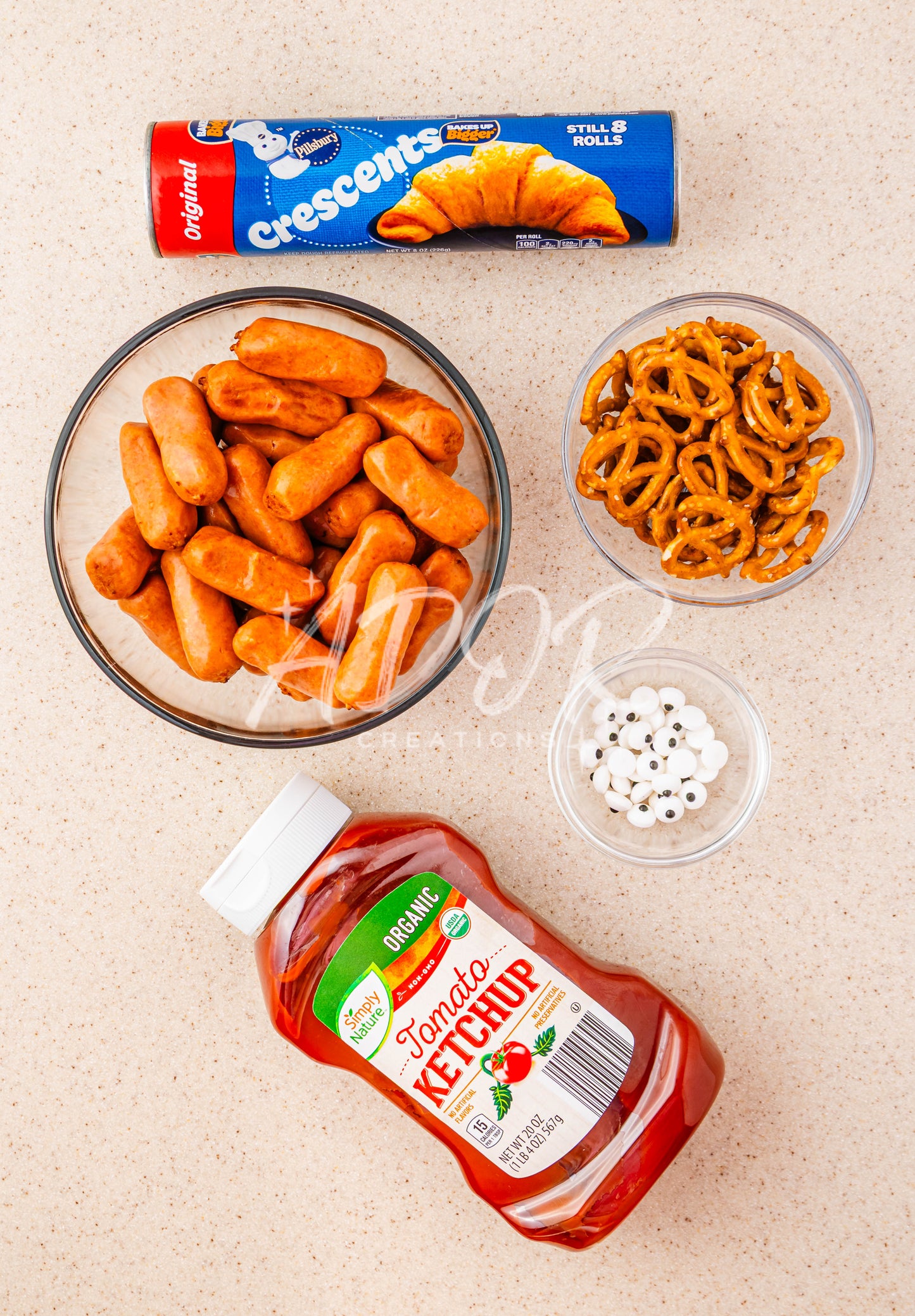 Christmas Rudolph Reindeer Pigs in a Blanket - Set 6 of 6