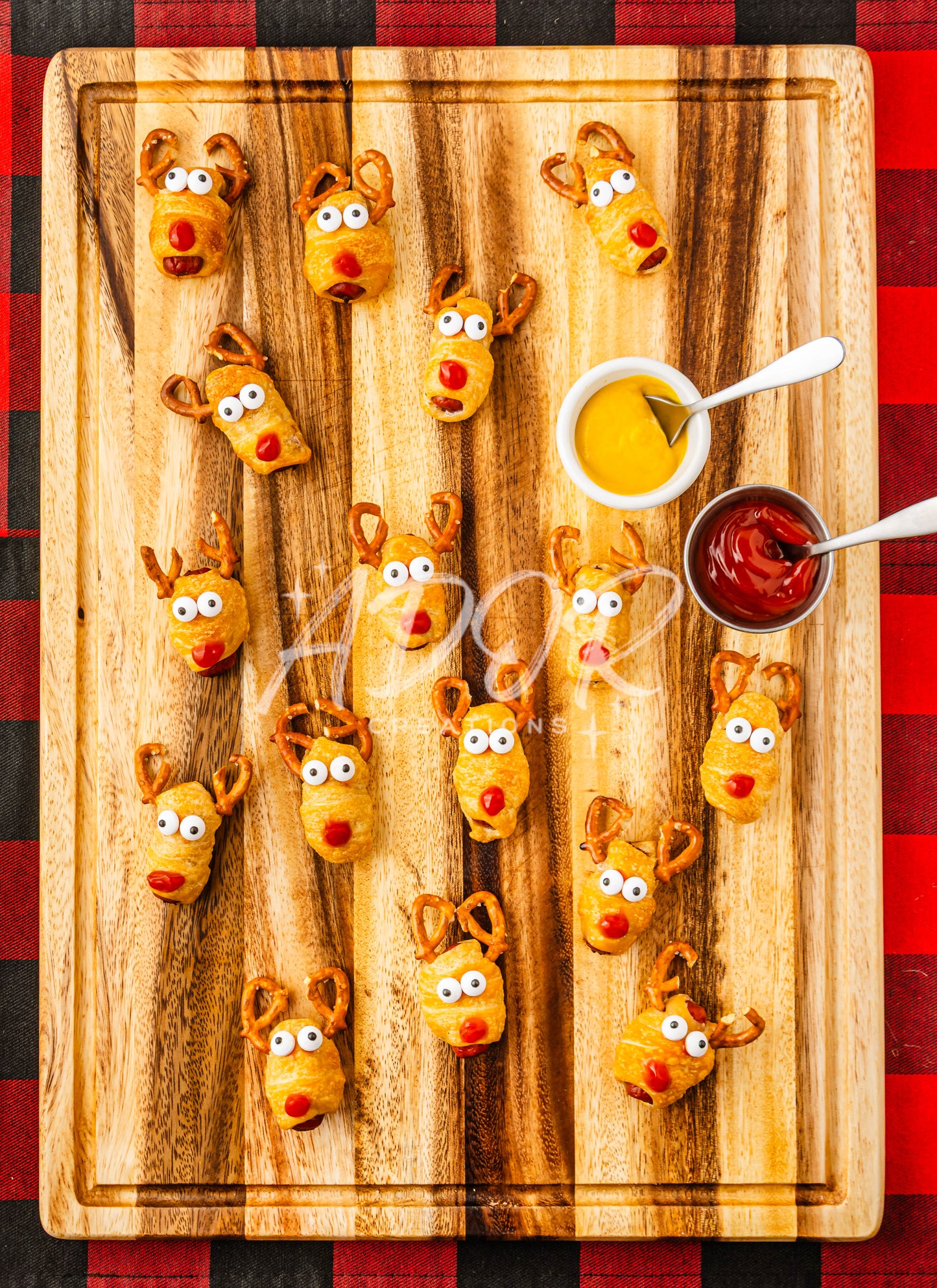 Christmas Rudolph Reindeer Pigs in a Blanket - Set 6 of 6