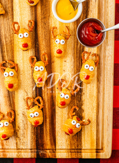 Christmas Rudolph Reindeer Pigs in a Blanket - Set 6 of 6