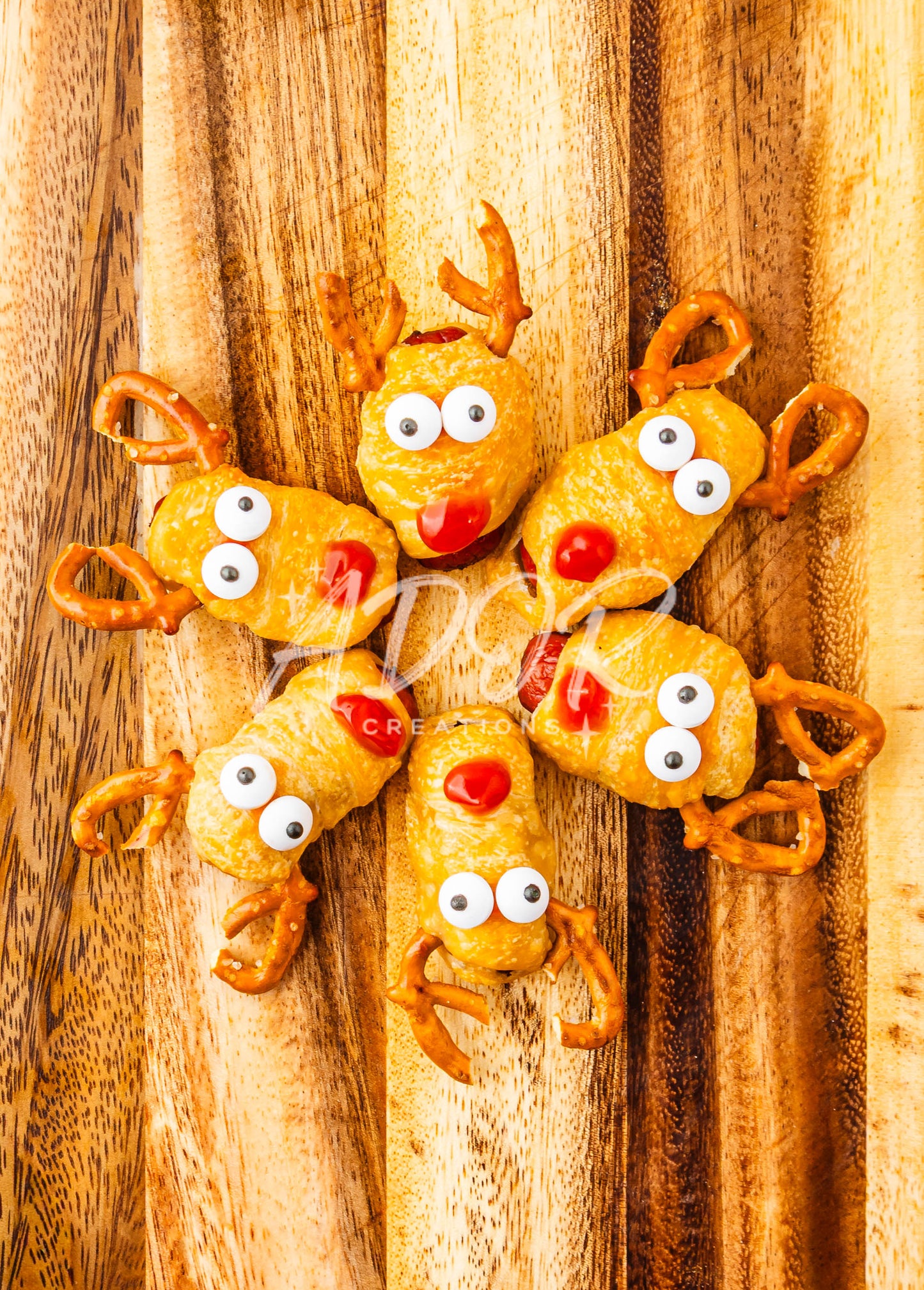Christmas Rudolph Reindeer Pigs in a Blanket - Set 6 of 6