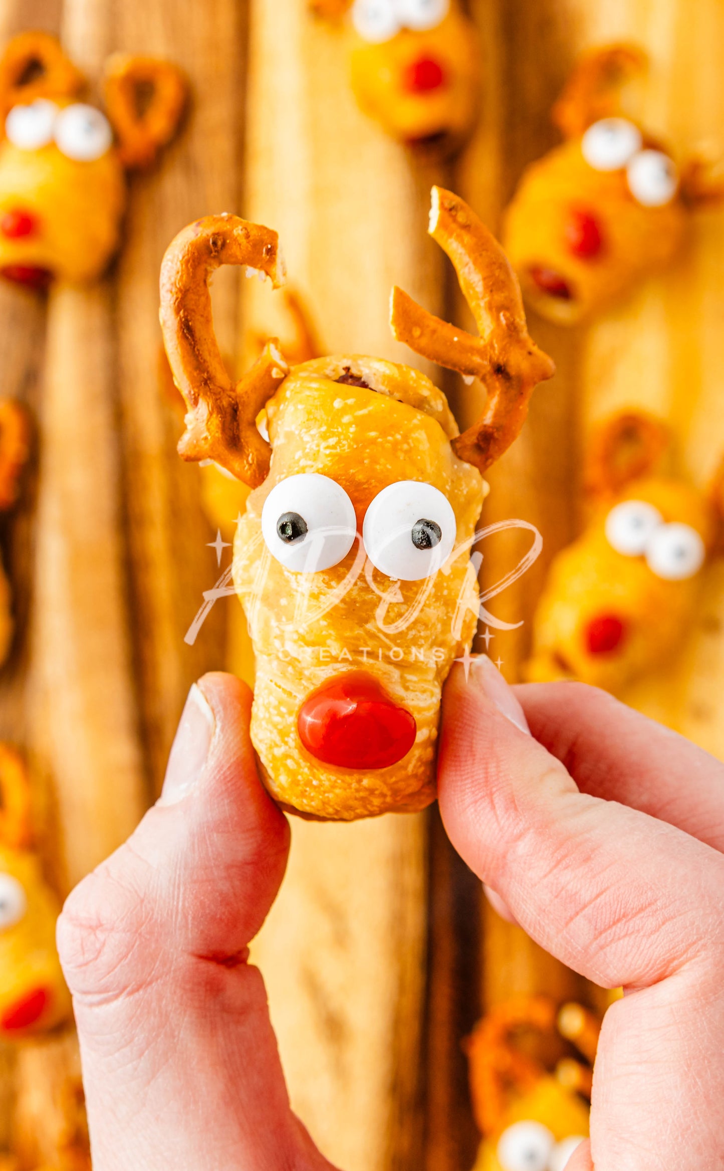 Christmas Rudolph Reindeer Pigs in a Blanket - Set 6 of 6