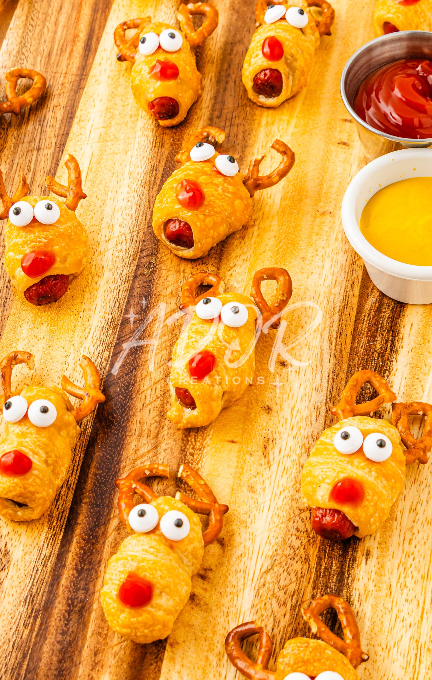 Christmas Rudolph Reindeer Pigs in a Blanket - Set 6 of 6