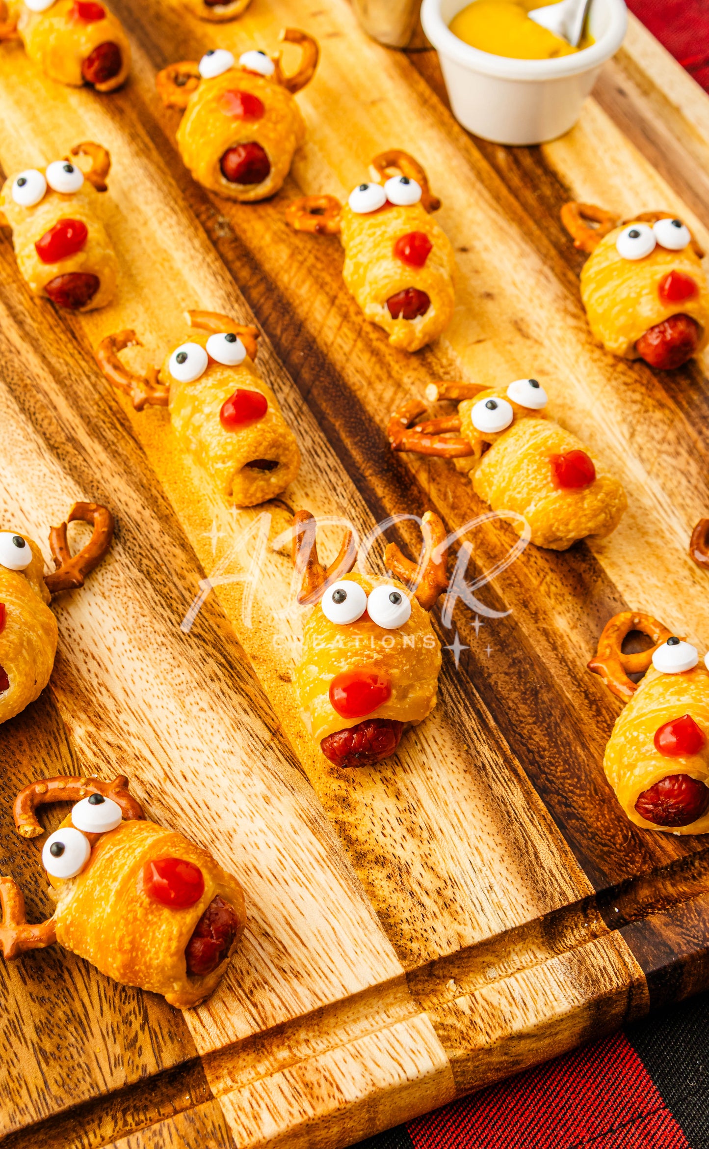 Christmas Rudolph Reindeer Pigs in a Blanket - Set 6 of 6