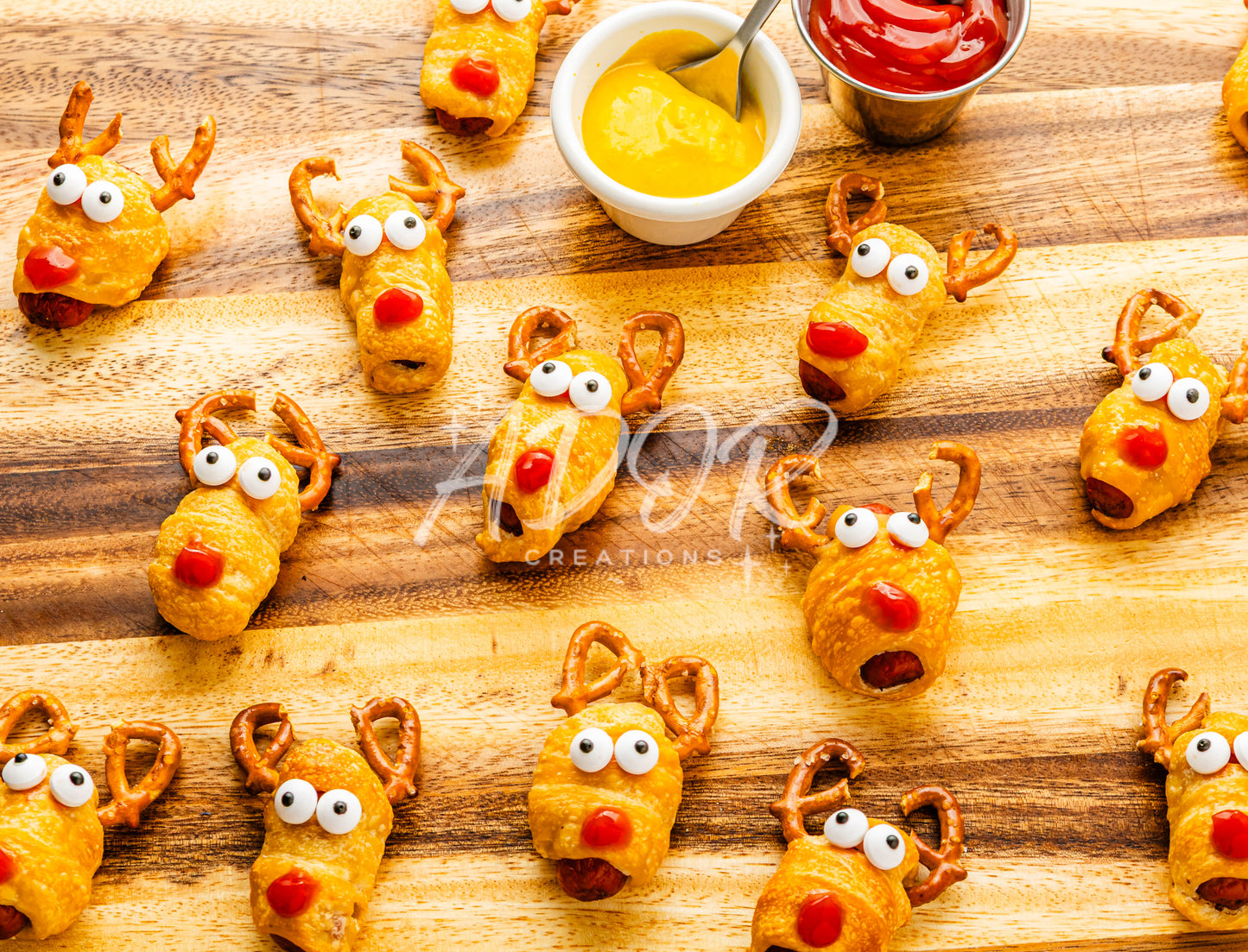 Christmas Rudolph Reindeer Pigs in a Blanket - Set 6 of 6