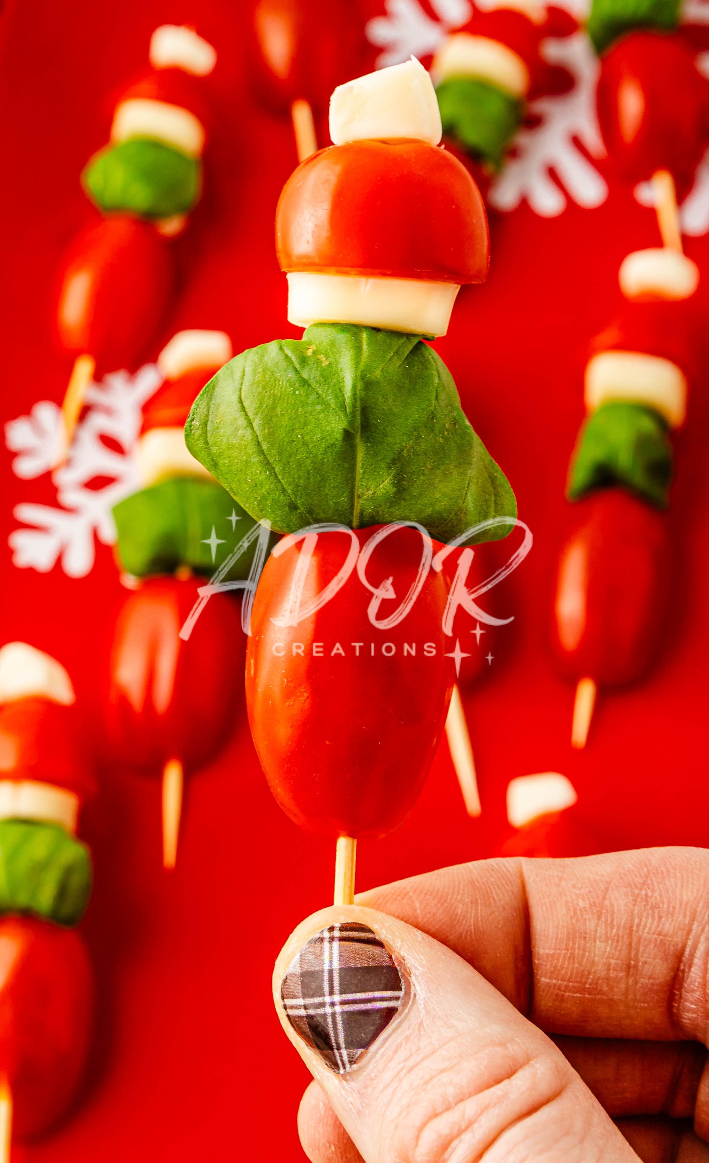 Grinch Caprese Skewers - Set 2 of 6