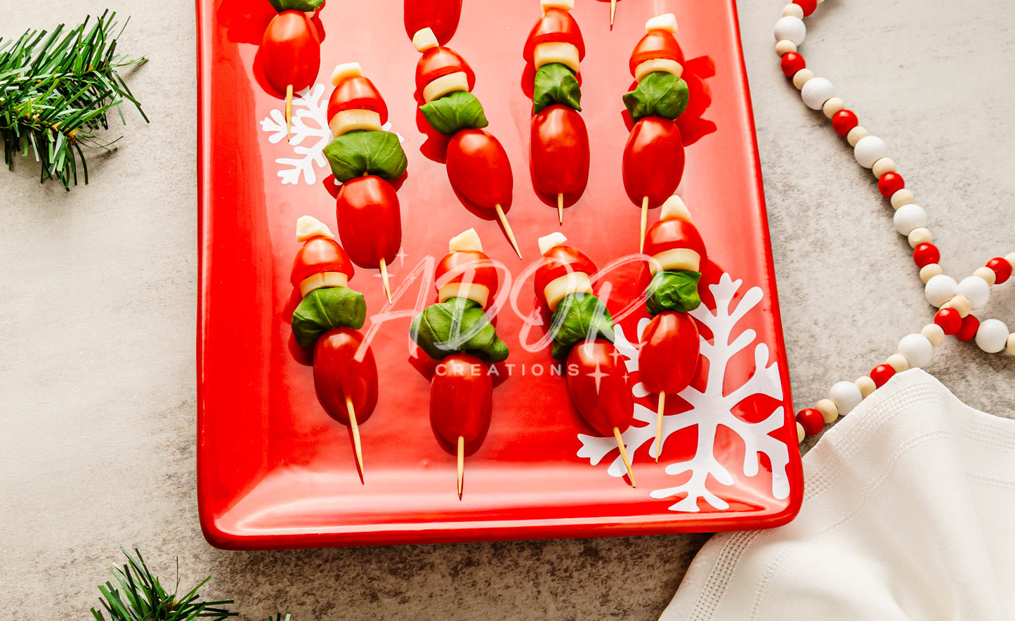 Grinch Caprese Skewers - Set 2 of 6
