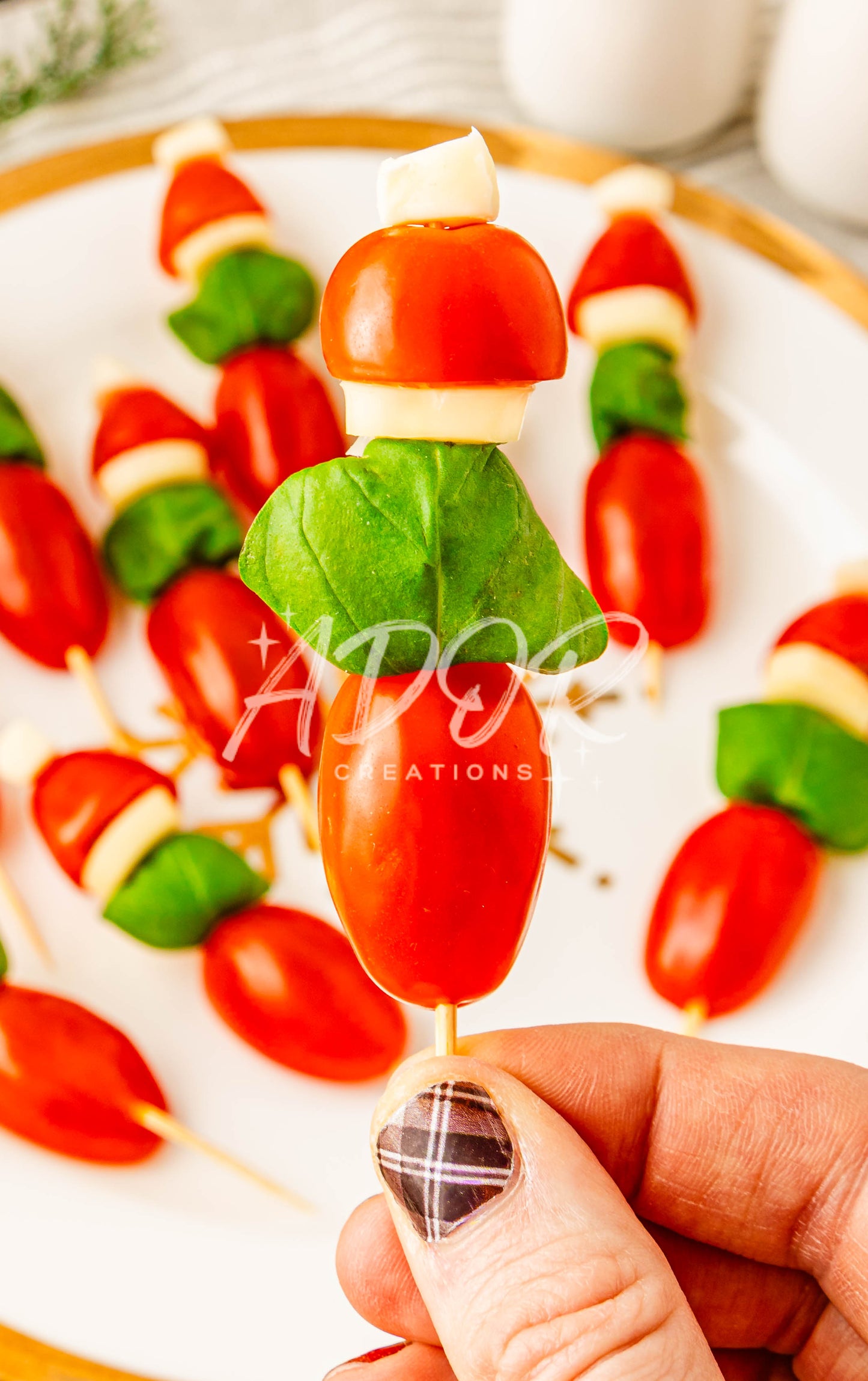 Grinch Caprese Skewers - Set 4 of 6