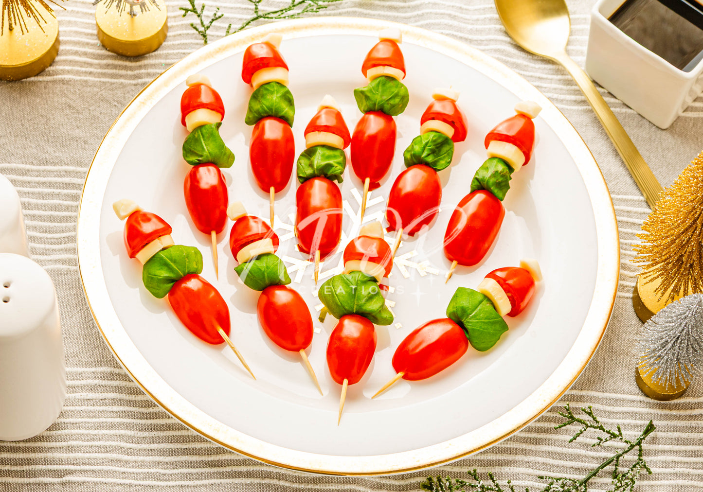 Grinch Caprese Skewers - Set 4 of 6