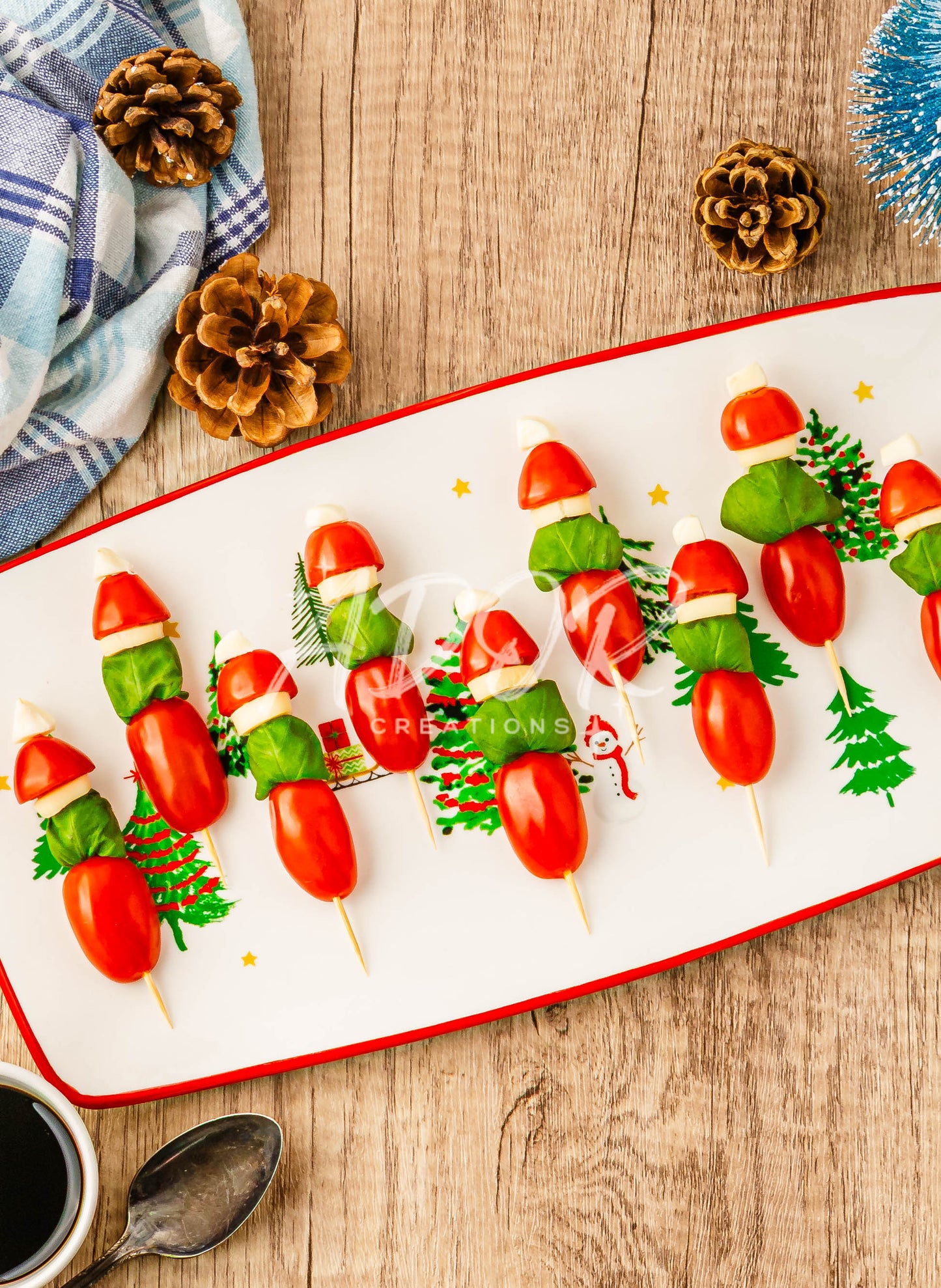 Grinch Caprese Skewers - Set 6 of 6