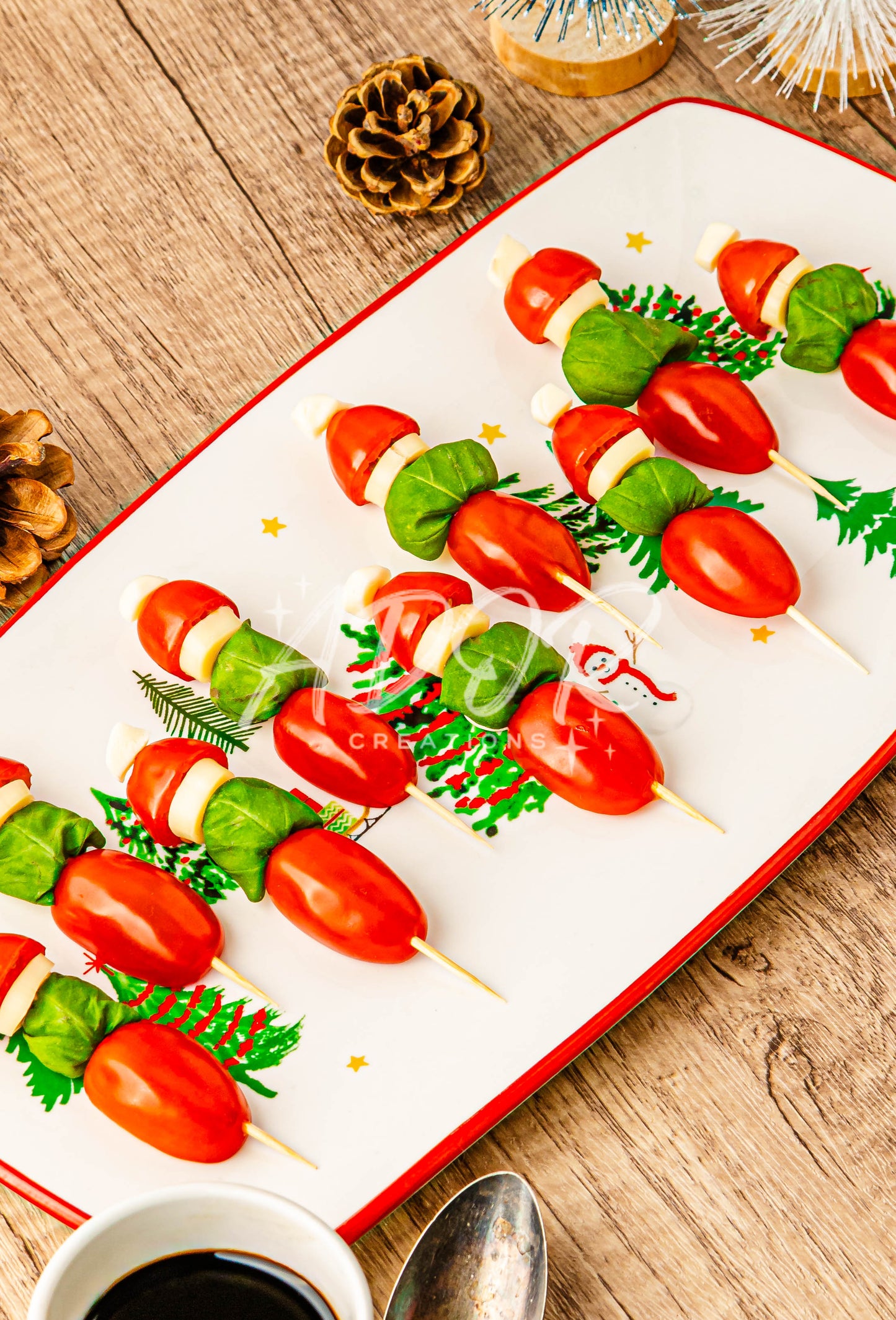 Grinch Caprese Skewers - Set 6 of 6