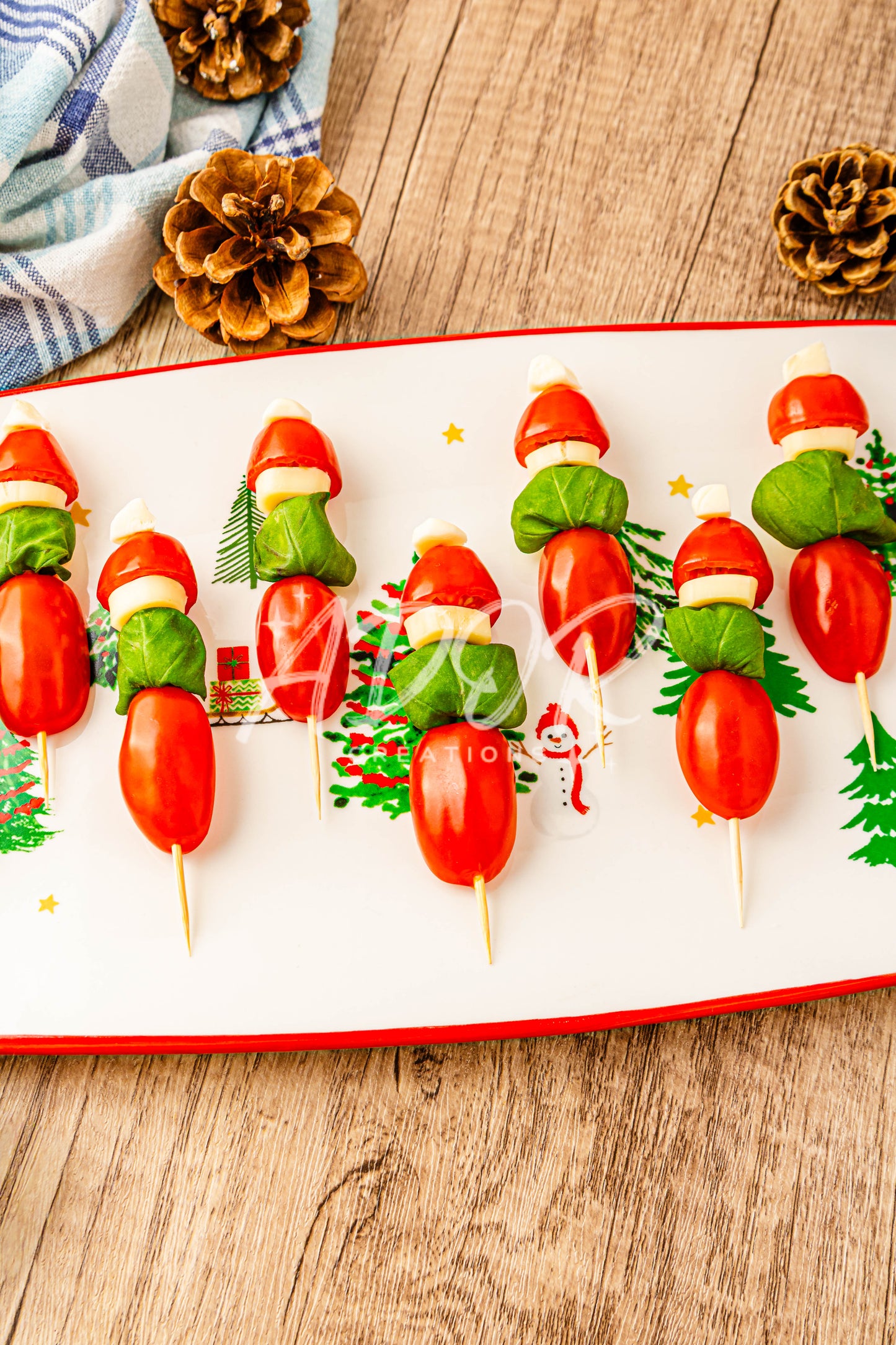 Grinch Caprese Skewers - Set 6 of 6