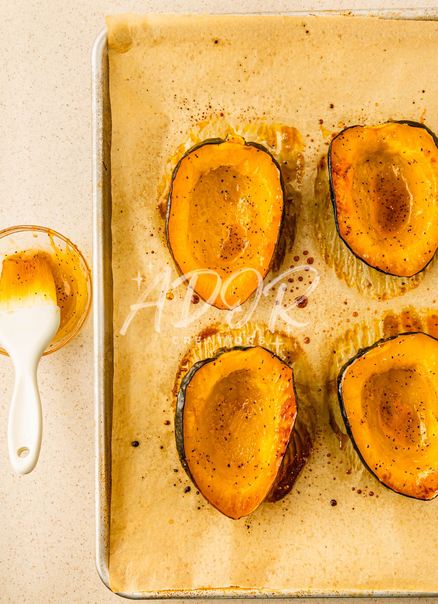 Hot Honey Feta Roasted Acorn Squash - EXCLUSIVE
