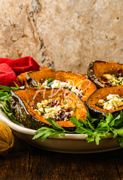 Hot Honey Feta Roasted Acorn Squash - EXCLUSIVE