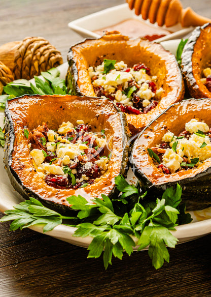 Hot Honey Feta Roasted Acorn Squash - EXCLUSIVE