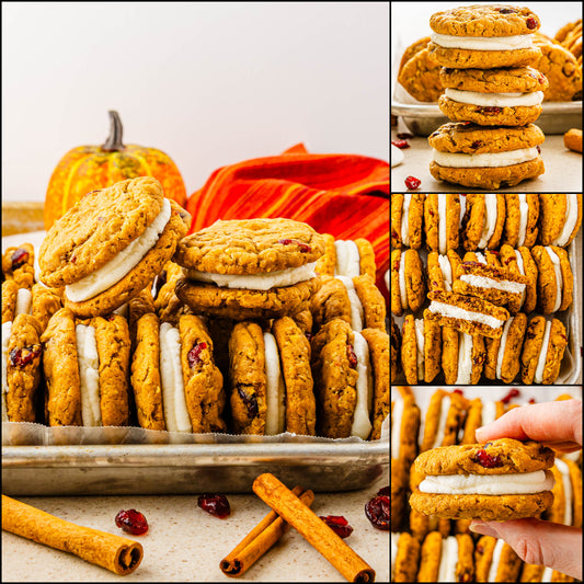 Pumpkin Oatmeal Cranberry Sandwich Cookies - Set 1 of 3