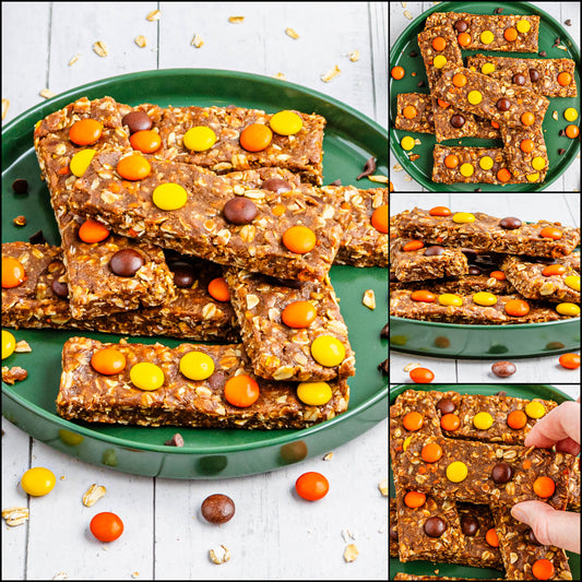 No-Bake Reese's Pieces Protein Bars - Set 4 of 6