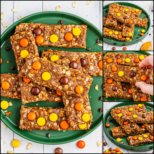 No-Bake Reese's Pieces Protein Bars - Set 4 of 6