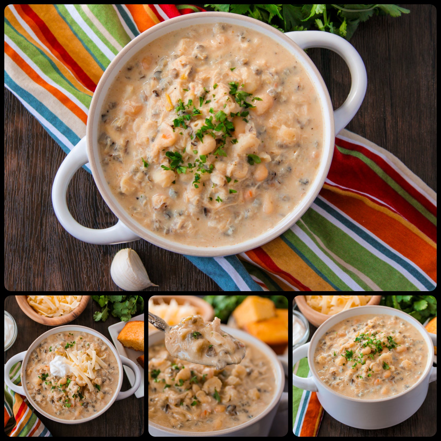 Creamy Chicken & Wild Rice White Chili - Set 2 of 3